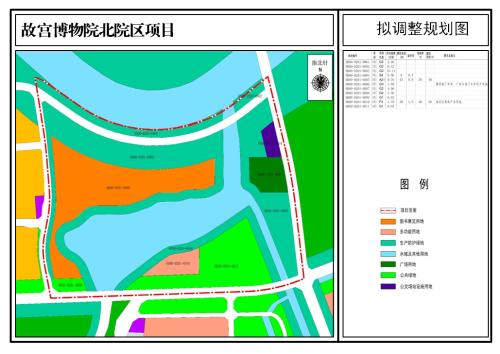 故宫博物院北区拟规划图。图片来源：北京市规土委官网