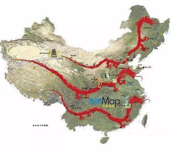 中国地图上的“三大龙脉”:快看看你家在不在龙脉上?