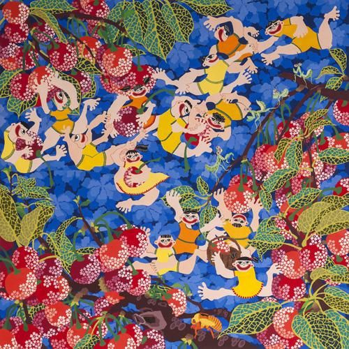 胶南年画亮相上合青岛峰会展览