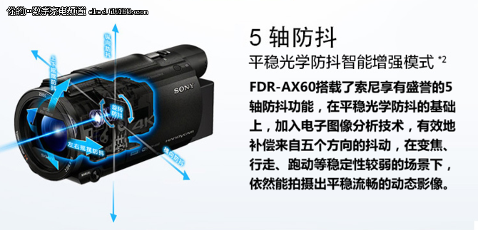 家用多面手 索尼4K数码摄像机FDR-AX60