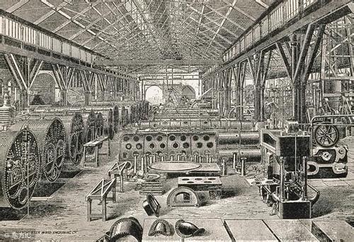 多种重要工业机器,比如阿克莱特发明的水力纺织机等,纷纷出现