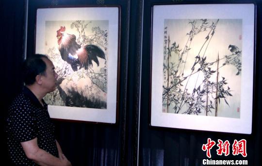 知名画家贾宝珉史如源作品巡回展在天津开幕