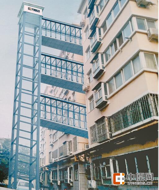 郑州老小区住宅加装电梯 首部电梯主体安装只