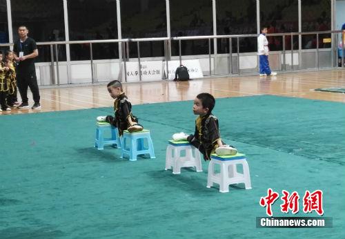 2018年北京第十五届少儿武术比赛现场。宋宇晟 摄