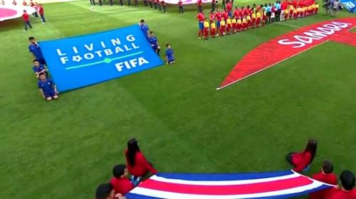 万达电影护旗手登场 中国少年亮相2018世界杯