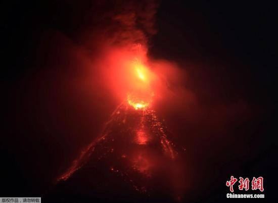 菲律宾马荣火山安全警戒二级 外交部吁暂勿前往