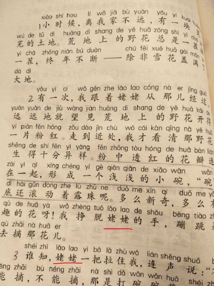 上海小学语文教材引争议：外婆是方言，改成姥姥？