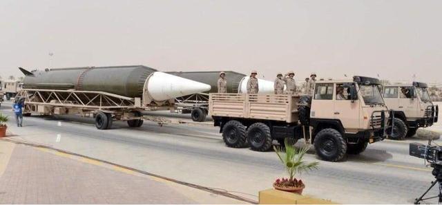 图为沙特从中国引进的df3导弹