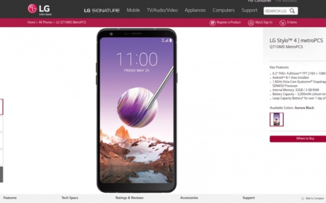 LG竟发布带触控笔手机，售价千元仅在美国发布