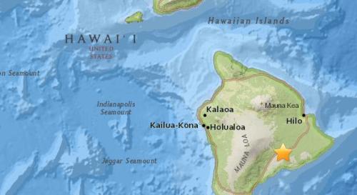 美国夏威夷大岛发生5.2级地震 震源深度0.9公里