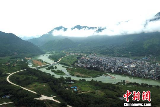 空中鸟瞰中国历史文化名镇――霍童古镇