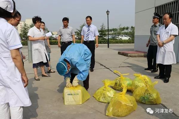 河津市人民医院组织医疗废物泄露、流失实战应