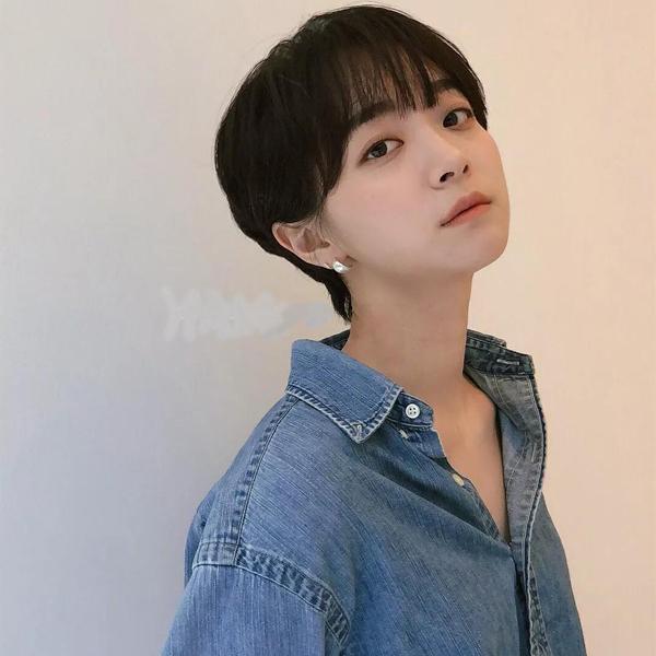 超短的头发boy风气质小子,让你一秒从仙女短发变身帅气"假发型",齐耳关晓彤编发发型图片