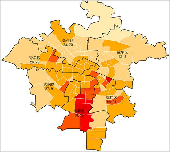 揭秘:成都全市租金分布新鲜出炉,市场规律简直