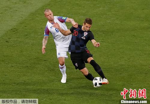 世界杯：克罗地亚2:1力克冰岛 小组第一强势出线