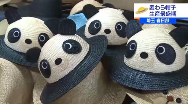 人人都爱中国大熊猫！日本琦玉推出纯手工熊猫草帽