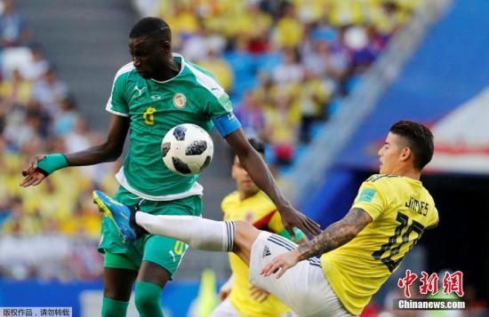 哥伦比亚1:0胜塞内加尔 塞内加尔则屈居第三出局
