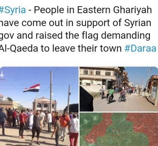 担心被围城，德拉民众上街示威，要求反对派向叙军投降