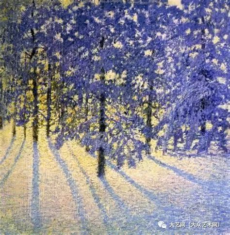 大众艺术网:独特的分区技术点彩画风格 -- 俄罗斯后印象派画家 Igor Emmanuilovich Grabar 绘画作品