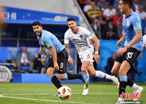 世界杯：乌拉圭2：1葡萄牙晋级8强 C罗告别俄罗斯