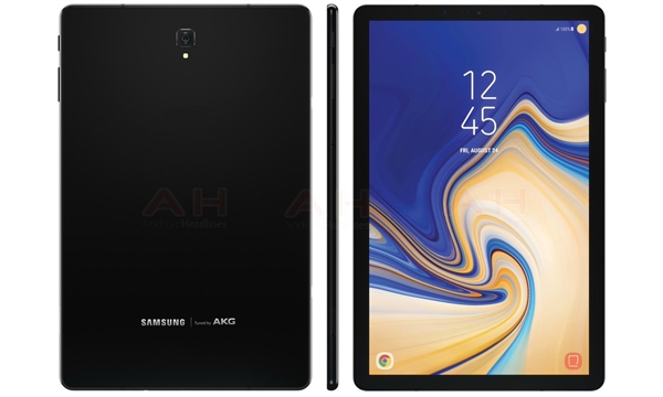 三星Galaxy Tab S4外观曝光：高屏占比+正面无实体键