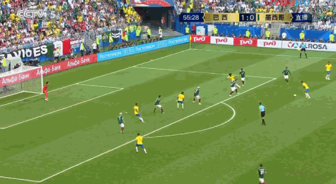 巴西2-0墨西哥进八强,内马尔造两球,菲尔米诺替补建功