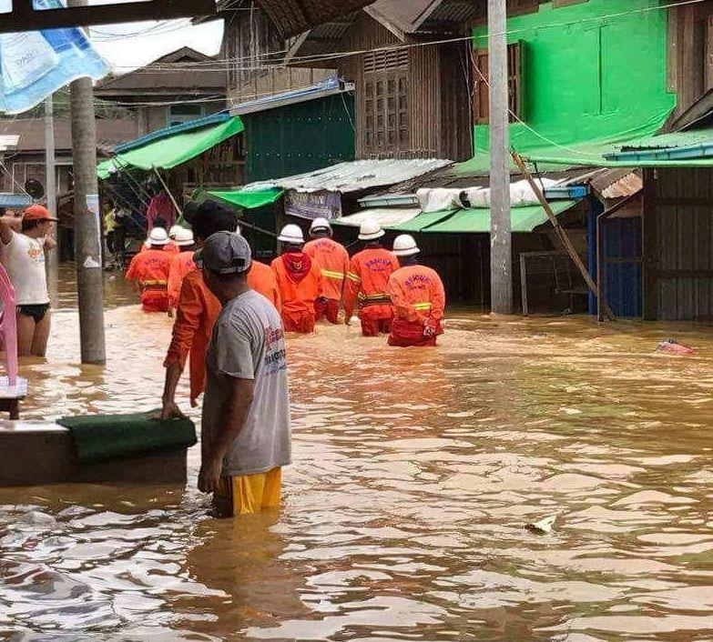 缅甸的天“漏”了！翡翠之乡多地爆发洪涝