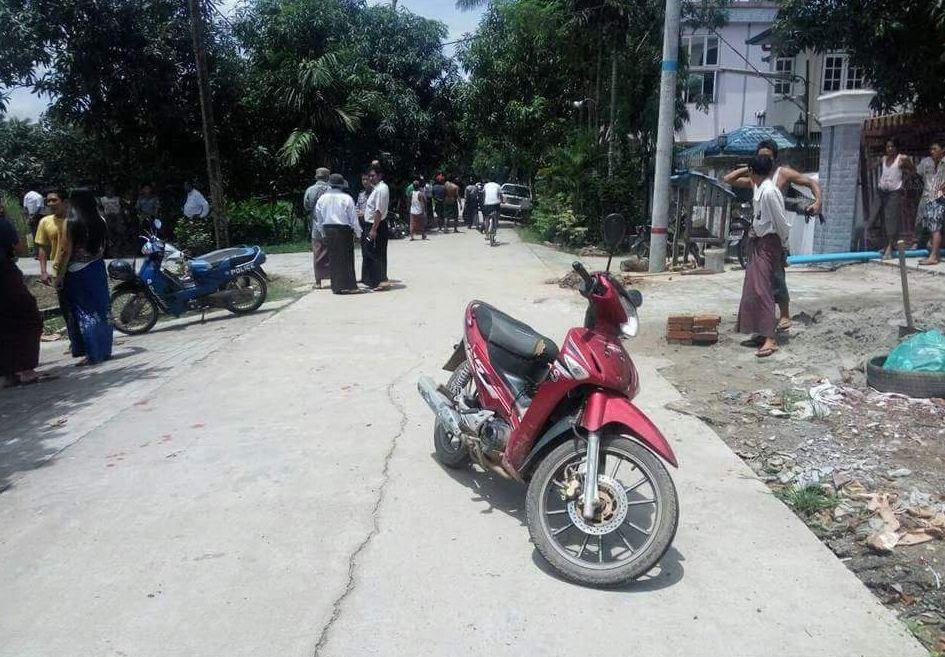 缅甸男子挟持路边女性, 警方开枪抓捕