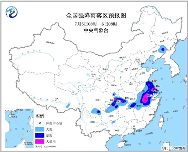 湖北重庆等地强降雨将持续发威，最大小时降水量60毫米