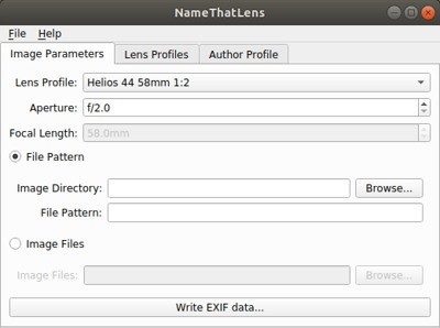 新跨平台软件为中古镜头加入Exif信息