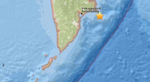 俄勘察加半岛附近再发生5.4级地震 震源深度36公里