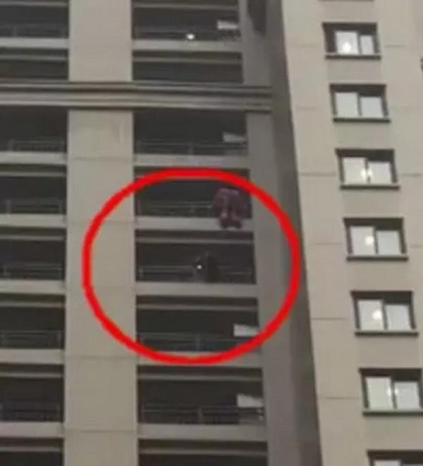 合肥女子欲从29楼跳楼轻生， 消防战士30楼索降成功施救