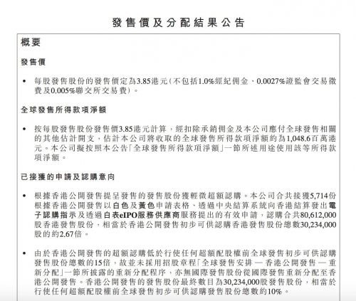 映客IPO发行价定为每股3.85港元 7月12日挂牌港交所