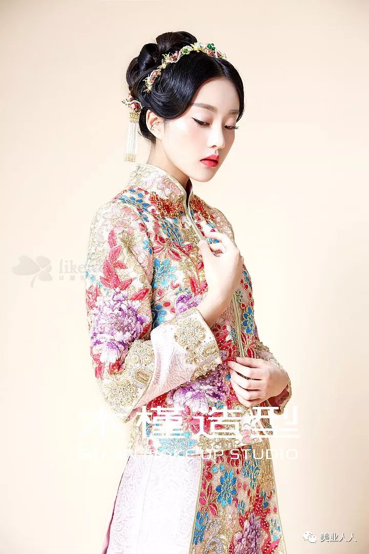 秀禾，旗袍，华丽的中式新娘造型
