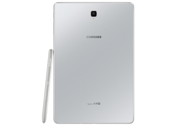 三星Galaxy Tab S4银色外观曝光：背部AKG标志