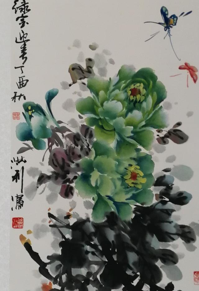 當代實力派花鳥畫家曹洪利先生寫意牡丹畫欣賞