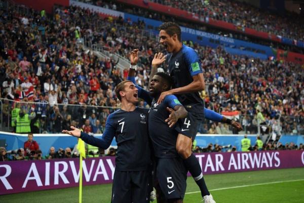 法国4比2战胜克罗地亚！时隔20年重夺大力神杯