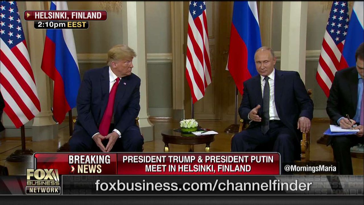 “普特会”开始了！普京与特朗普举行首次正式会晤