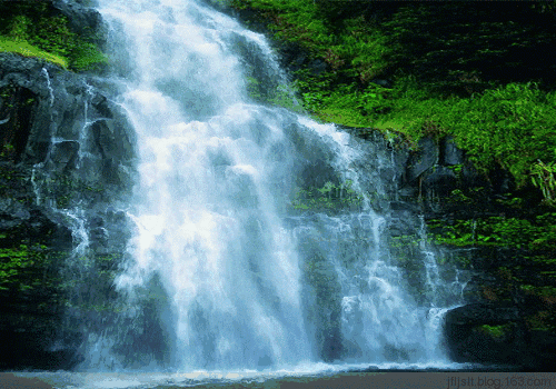 壁纸 风景 旅游 瀑布 山水 桌面 500_350 gif 动态图 动图
