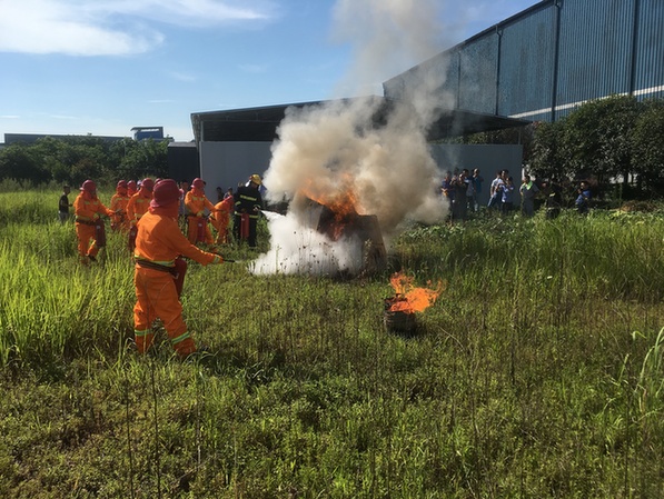 火灾防范不容忽视 长寿工业园区组织夏季消防