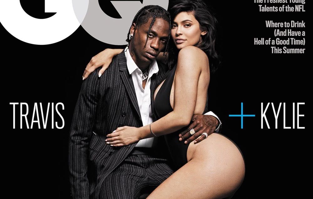 travis scott与kylie jenner《gq》八