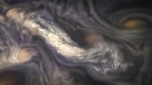 涡流变幻莫测 NASA展示木星上空奇异云层照片