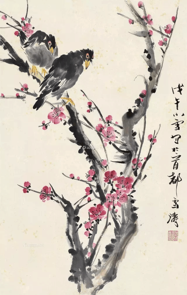 看看这些名家是如何画梅花的（图）_手机凤凰网