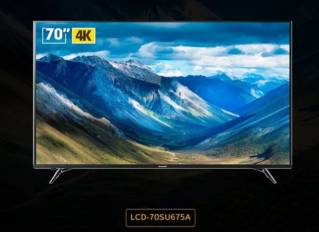 夏普4k智能液晶电视仅9499 夏普 lcd-70su675a 70英寸超高清4k电视现