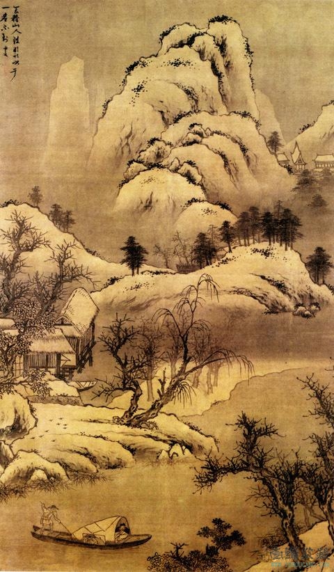 雪景山水画二看了这些雪景是不是感到了凉意