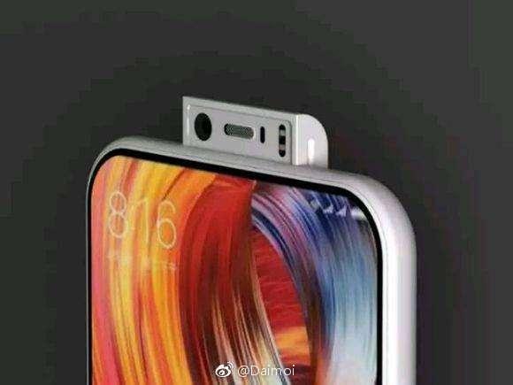 小米Mix3外观设计遭泄露!下巴消失或采用弹出