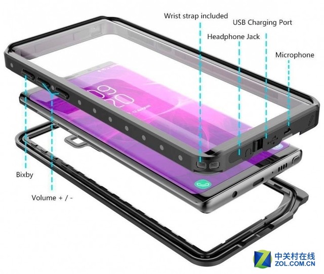 完美 三星Galaxy Note 9高清渲染图曝光 