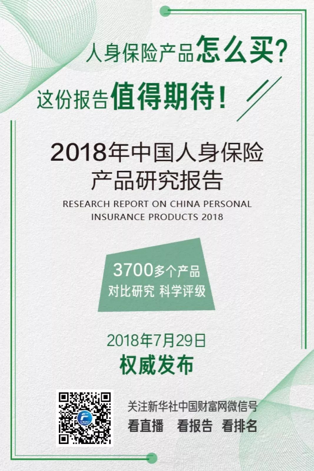 直播:2018年中国人身保险产品研究报告发布