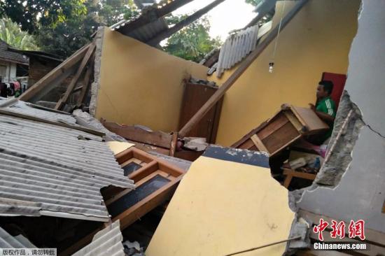 印尼龙目岛6.4级强震致10死40伤 巴厘岛震感明显