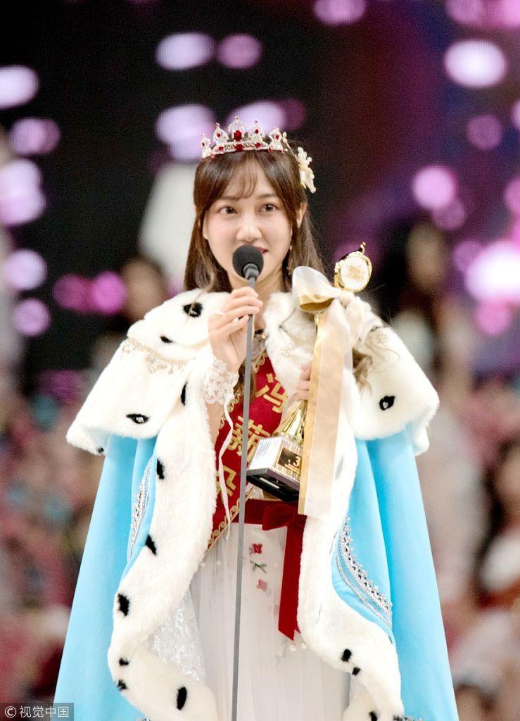 snh48成员李艺彤以四十余万票斩获第一,snh48黄婷婷,snh冯薪朵分别位